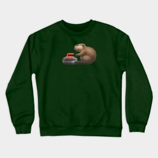 Curling Beaver Crewneck Sweatshirt